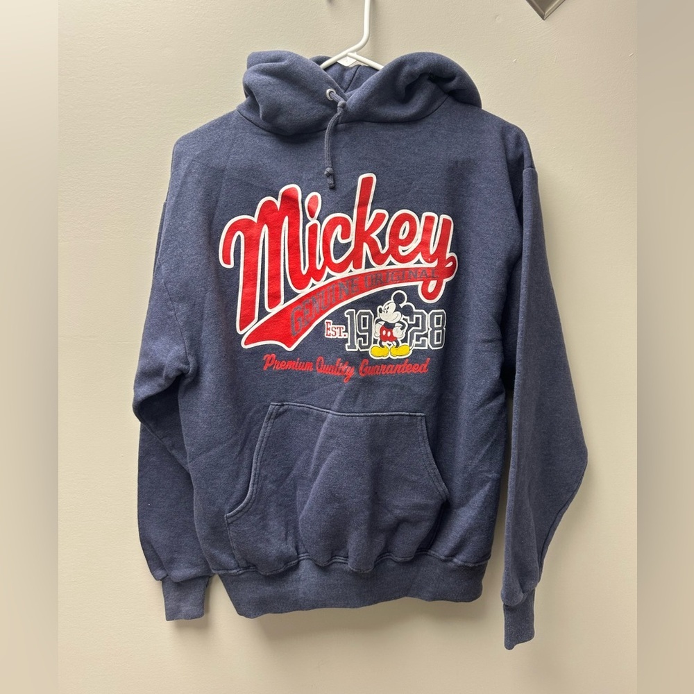 Disney Mickey Mouse‎ Vintage Genuine Original Blue Hoodie